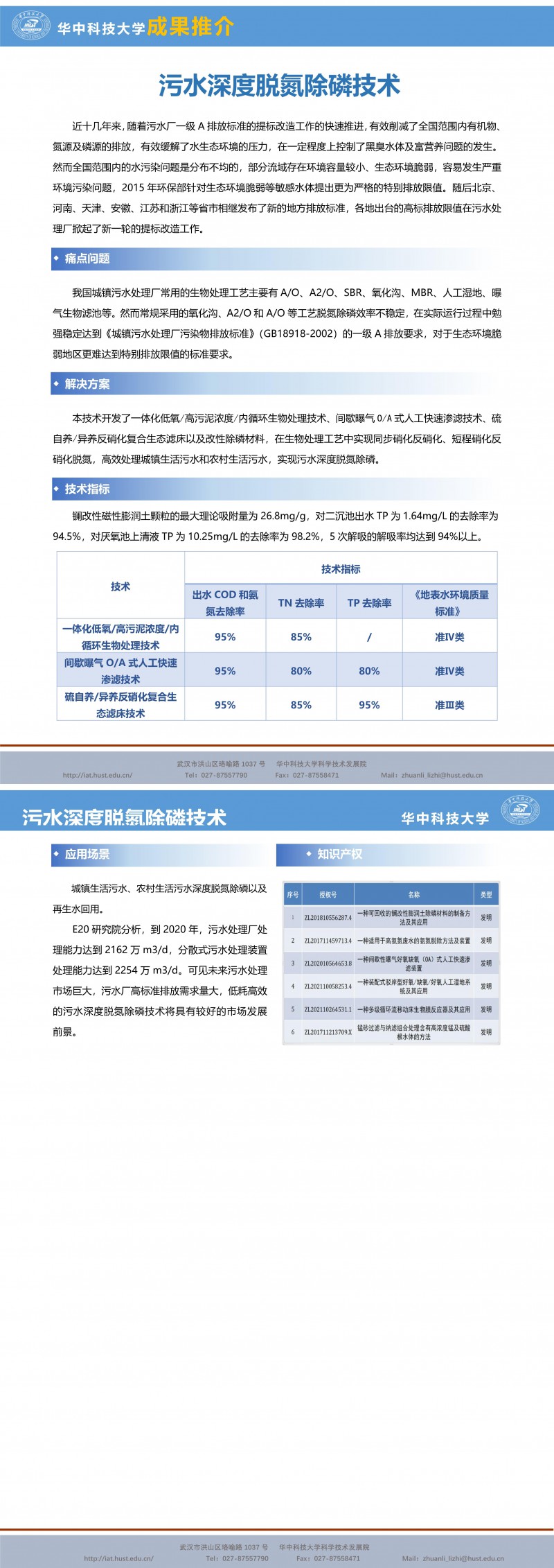 【成果推介】污水深度脱氮除磷技术